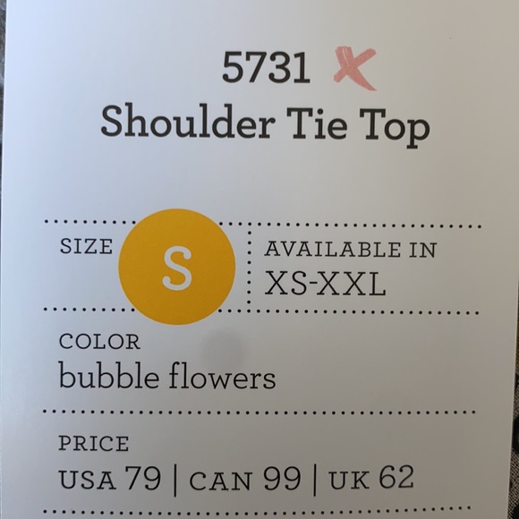 Cabi Shoulder Tie Top SZ S - Picture 6 of 7